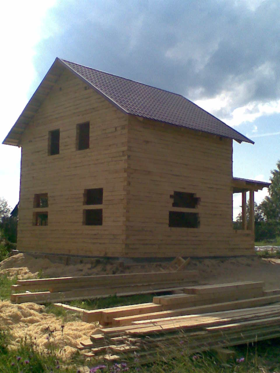Рубленные дома, дома из бруса, беседки, бани